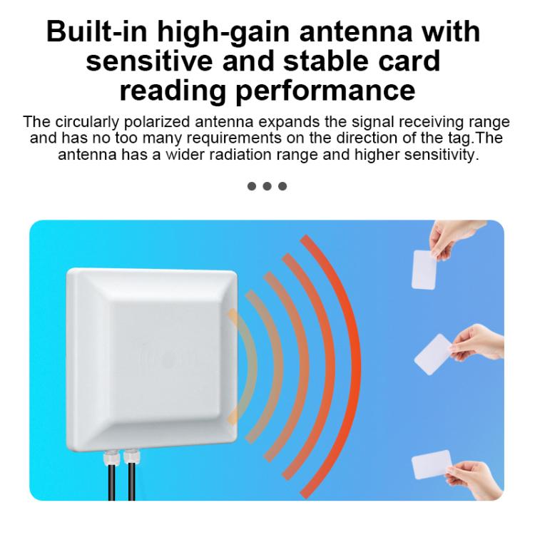 UHF RFID Reader Long Range Integrated Reader Writer With E710 Chip, Style: Add Low Temperature Heating Device, Add Low Temperature Heating Device
