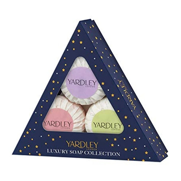 Yardley Luxury Soap Gift Set 3 Pieces (1 x 50g English Lavender Soap
1 x 50g English Rose Soap
1 x 50g Lily Of The Valley Soap)