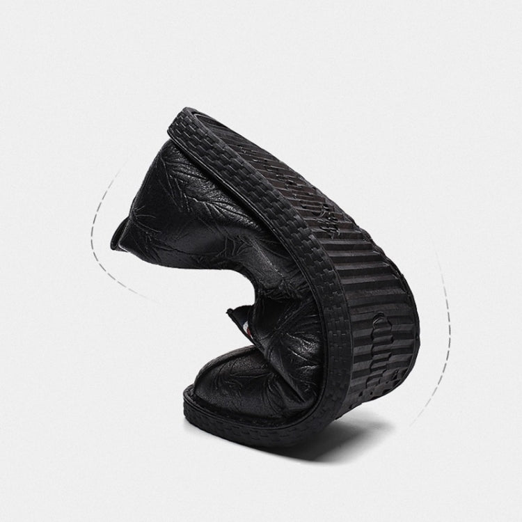 Casual Breathable Round Head Leather Shoes for Men, 43