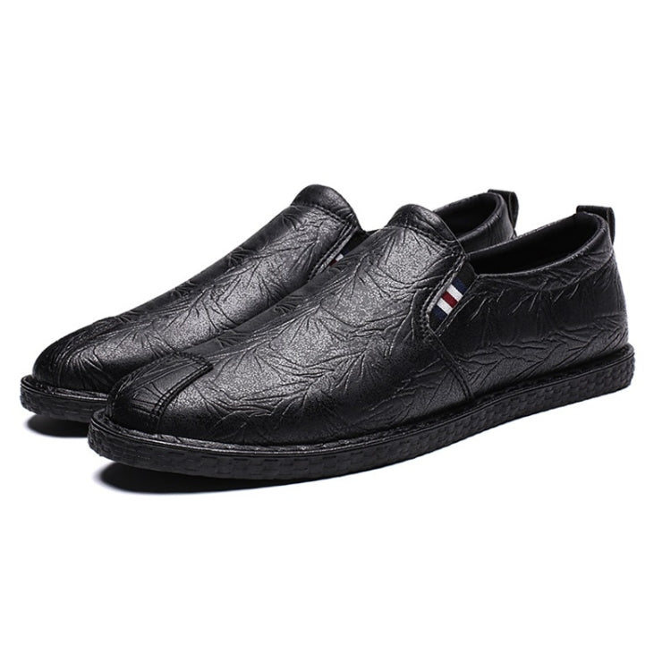 Casual Breathable Round Head Leather Shoes for Men, 43