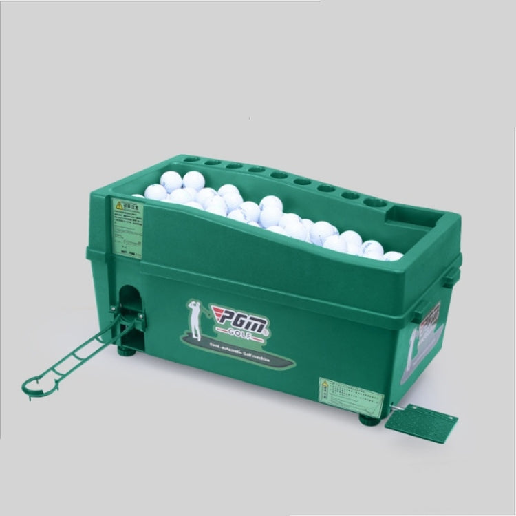 PGM Indoor Golf Multi-function Large Capacity Automatic Ball Machine with Club Rack, 60x33x27cm Green