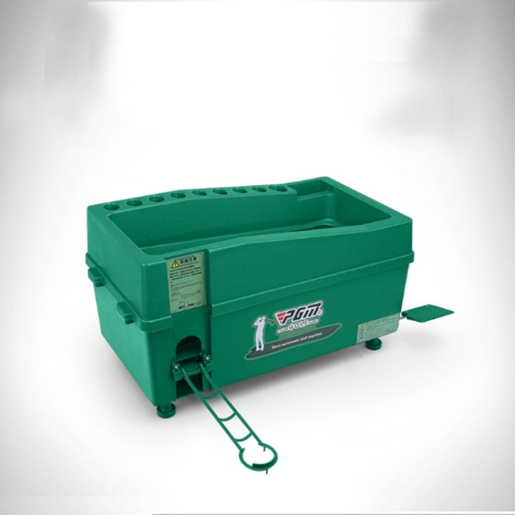 PGM Indoor Golf Multi-function Large Capacity Automatic Ball Machine with Club Rack, 60x33x27cm Green