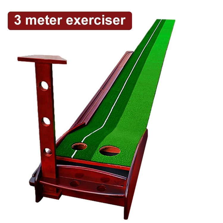 PGM 3m Golf Solid Wood Putter Trainer Practice Set Training Mat, 3m