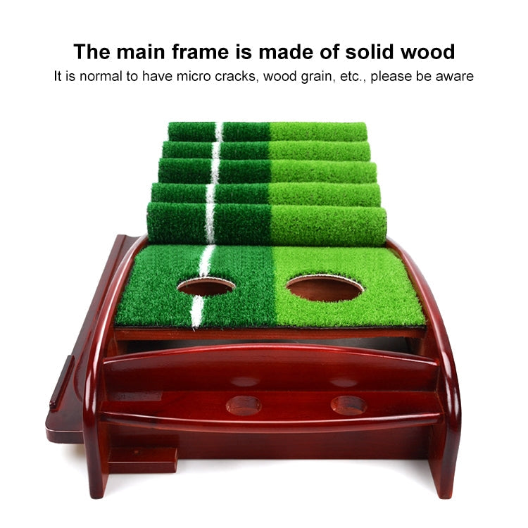 PGM 3m Golf Solid Wood Putter Trainer Practice Set Training Mat, 3m