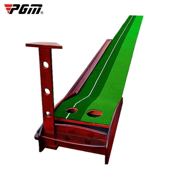 PGM 3.5m Golf Solid Wood Putter Trainer Practice Set Training Mat, 3.5m
