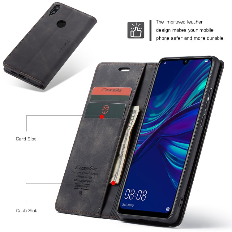 CaseMe Multifunctional Retro Frosted Horizontal Flip Leather Case for Huawei P Smart 2019 /  Honor 10 Lite, with Card Slots & Holder & Wallet, For Huawei P Smart 2019