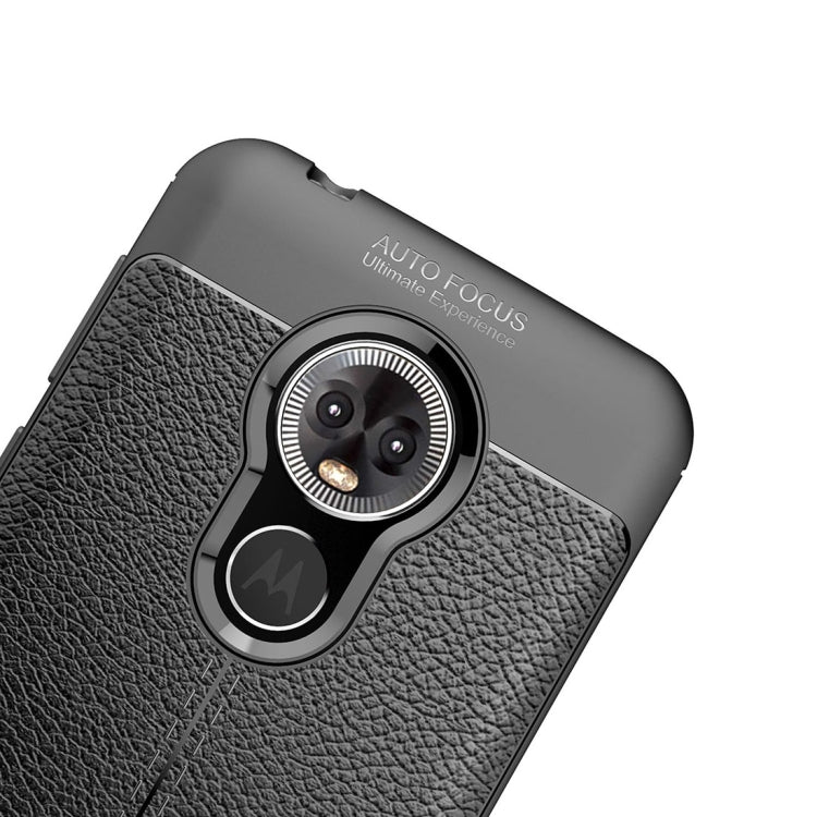 Litchi Texture TPU Shockproof Case for MOTO E6, For MOTO E6