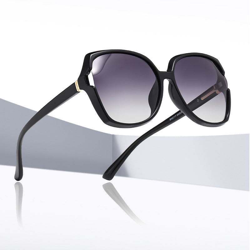 New TR90 ladies European and American fashion big frame sunglasses Amazon cross-border polarized sunglasses manufacturers wholesale