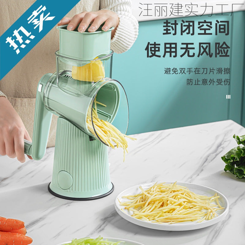 Multifunctional Storm Vegetable Cutting Tool for Home Kitchen, Drum Grater, Shredder, Potato Slicer Machine
