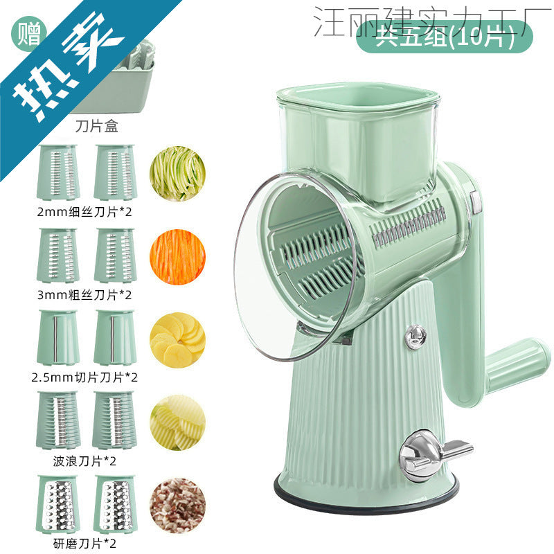 Multifunctional Storm Vegetable Cutting Tool for Home Kitchen, Drum Grater, Shredder, Potato Slicer Machine