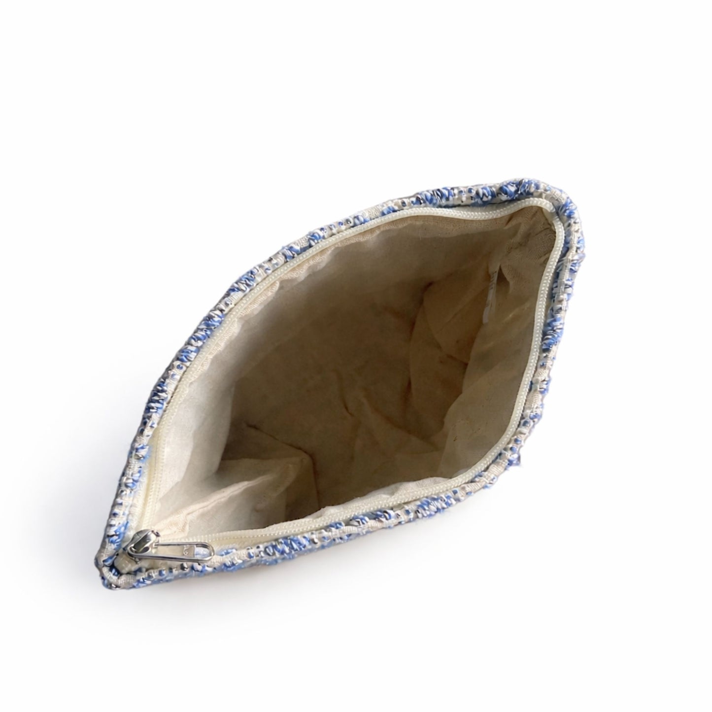 Nomad Sari Indian Jacquard Toiletry Bag - Indigo Echo