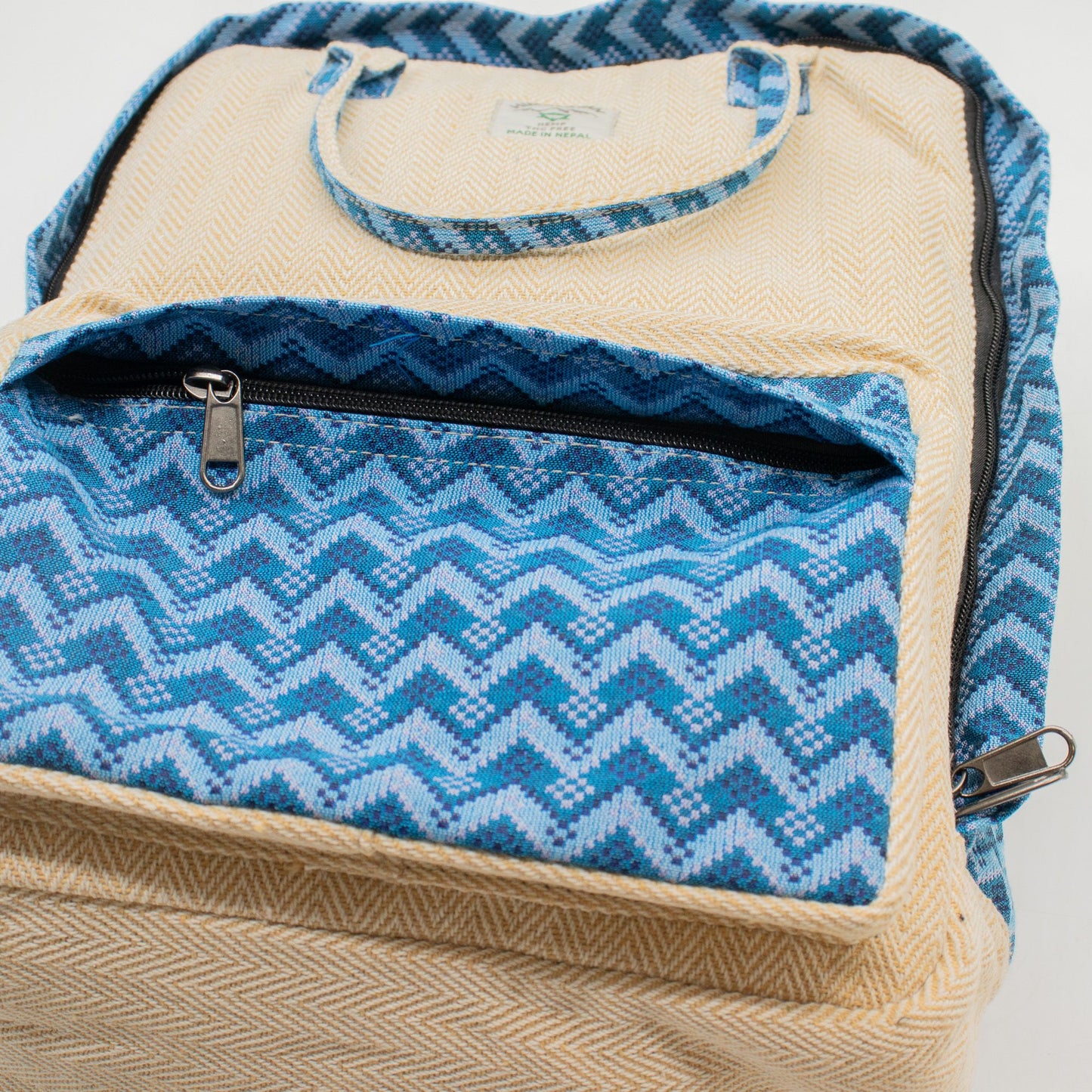 Large Kathmandu Backpack - Dhaka Design (39x28x13cm)