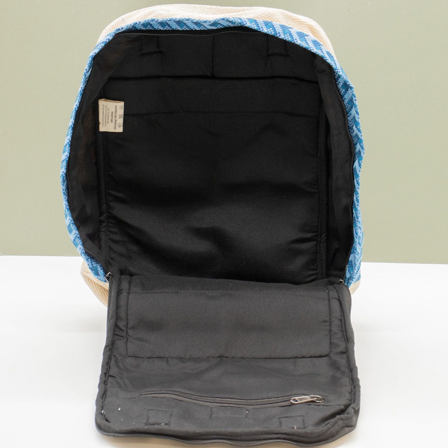 Large Kathmandu Backpack - Dhaka Design (39x28x13cm)