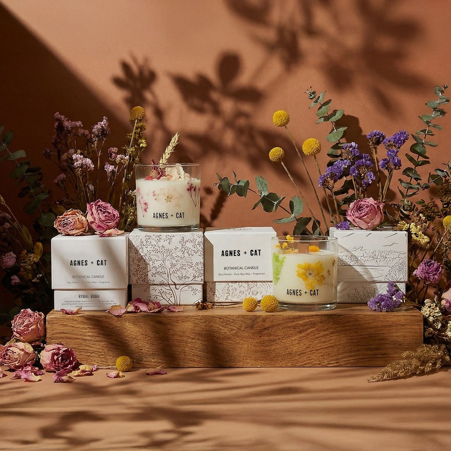 Agnes + Cat Botanical Soy Wax Candle - Rydal Oudh