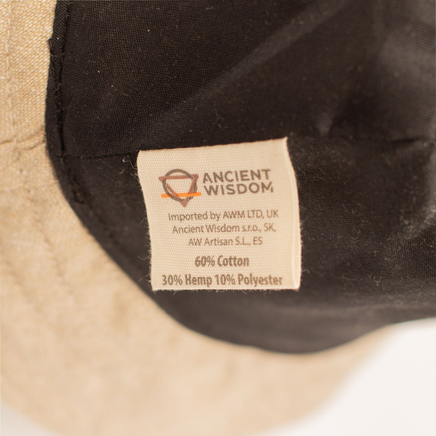 Patched Hemp & Cotton Boho Festival Hat - Natural