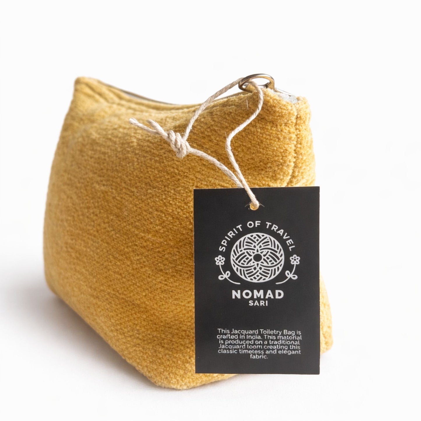Nomad Sari Indian Jacquard Toiletry Bag - Marigold Loom