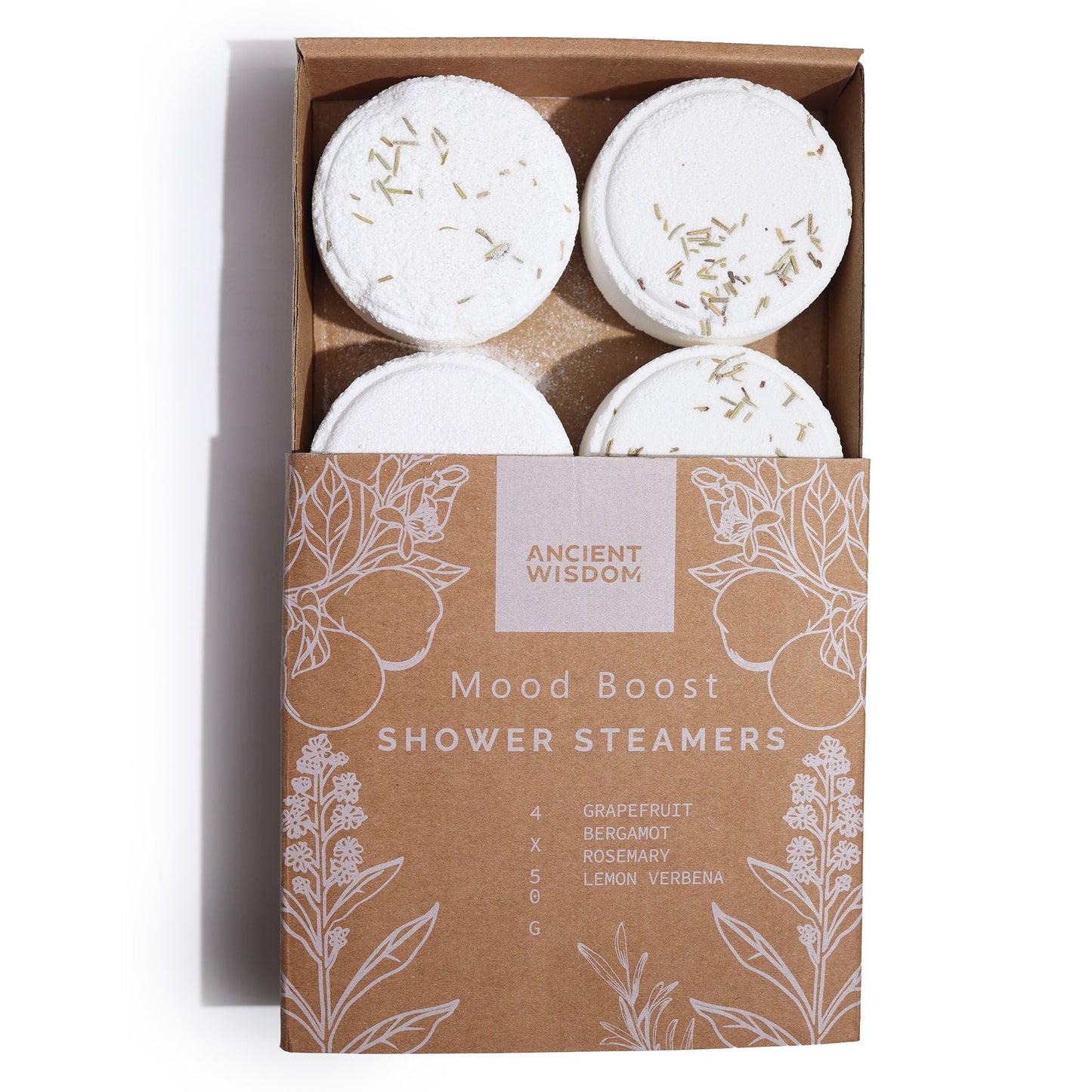 Zen Shower Steamers therapy wellness gift set with natural essential oils in gift packaging