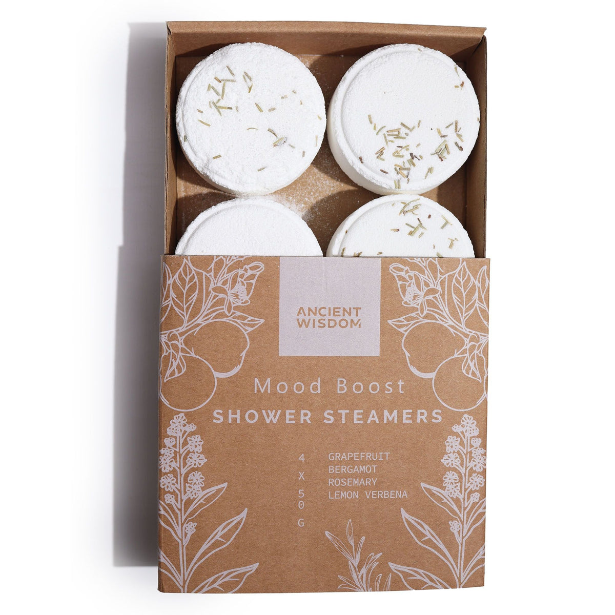 Zen Shower Steamers therapy wellness gift set with natural essential oils in gift packaging