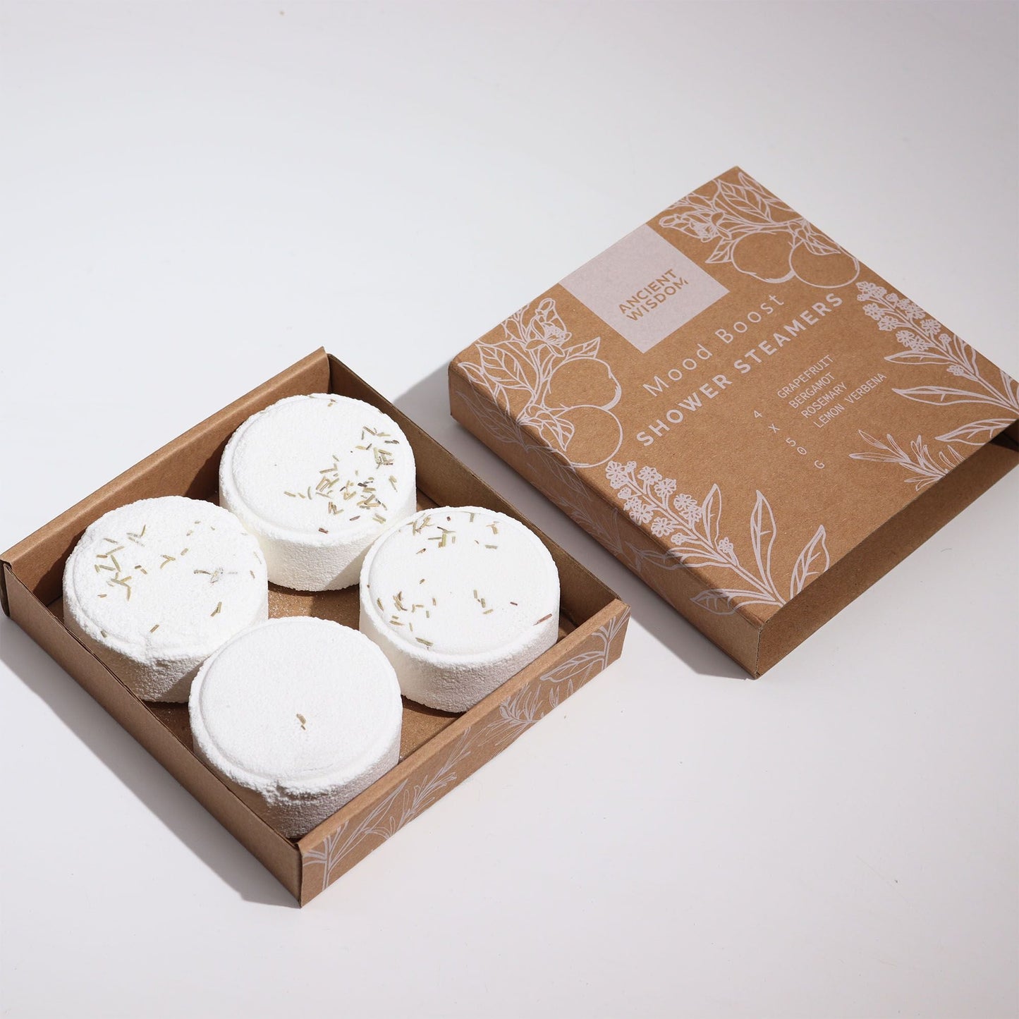 Zen Shower Steamers therapy wellness gift set with natural essential oils and uplifting fragrance, vegan and cruelty-free, made in Sheffield UK