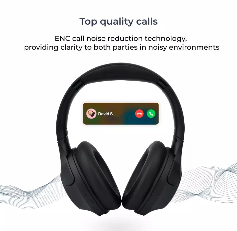 balln audio Lifestyle Pro Wireless Over Ear Hybrid ANC Headphone with Bluetooth Multipoint connectivity