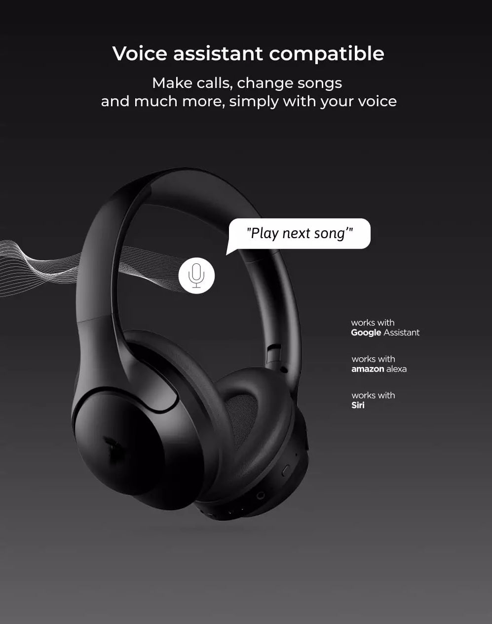balln audio Lifestyle Pro Wireless Over Ear Hybrid ANC Headphone with Bluetooth Multipoint connectivity