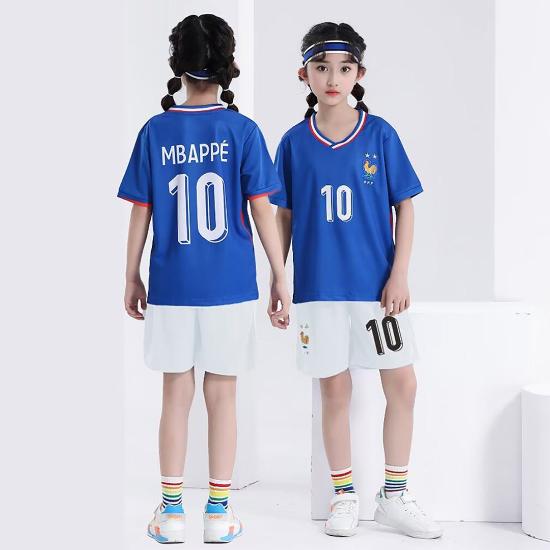 Football uniforms suit children's baby children's clothing jerseys boys and girls primary school students football training class team uniforms kindergarten