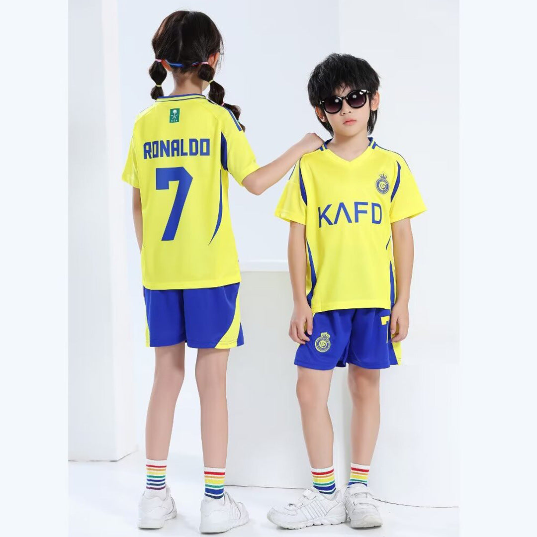 Football uniforms suit children's baby children's clothing jerseys boys and girls primary school students football training class team uniforms kindergarten