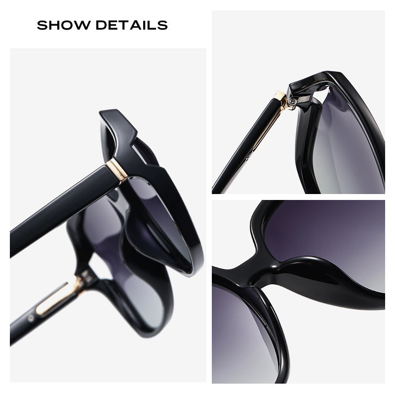 New TR90 ladies European and American fashion big frame sunglasses Amazon cross-border polarized sunglasses manufacturers wholesale