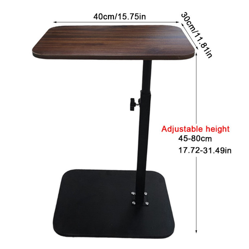 Adjustable C-Shaped Sofa Side End Table Coffee Laptop Table Bedroom Living Room