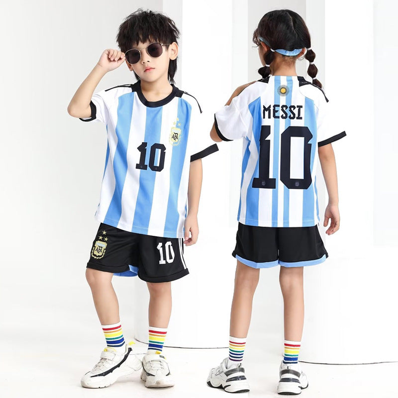 Football uniforms suit children's baby children's clothing jerseys boys and girls primary school students football training class team uniforms kindergarten