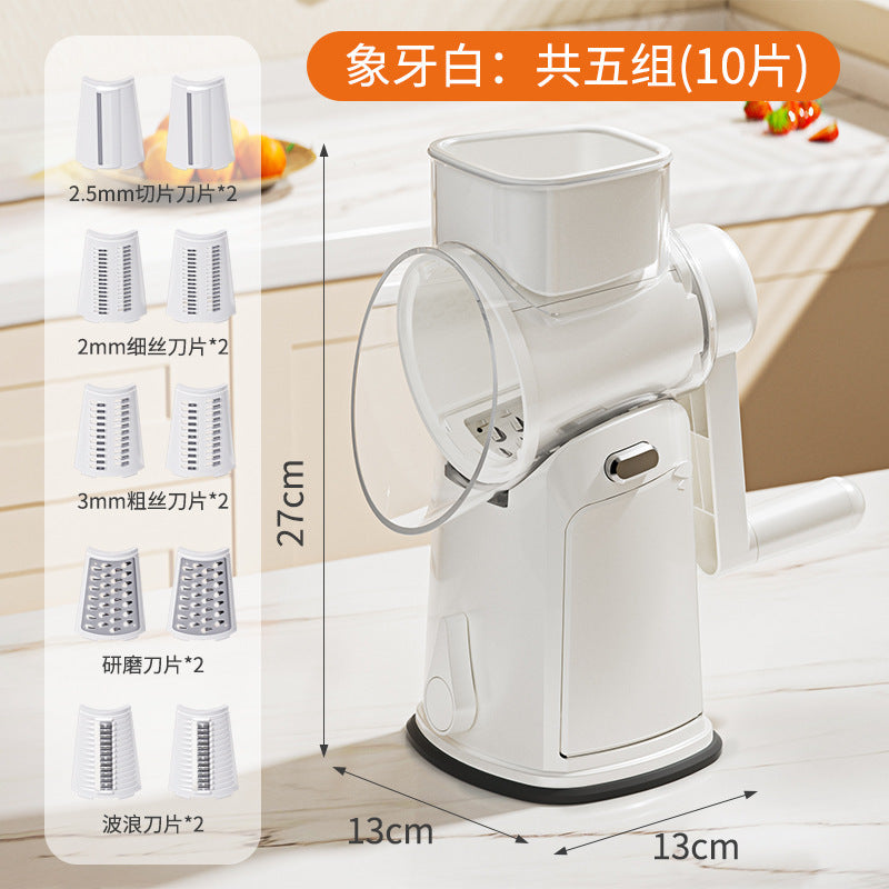 Multifunctional Storm Vegetable Cutting Tool for Home Kitchen, Drum Grater, Shredder, Potato Slicer Machine