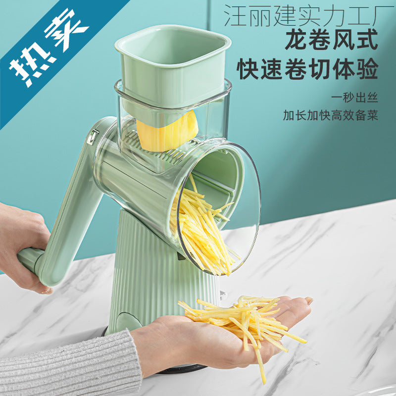 Multifunctional Storm Vegetable Cutting Tool for Home Kitchen, Drum Grater, Shredder, Potato Slicer Machine