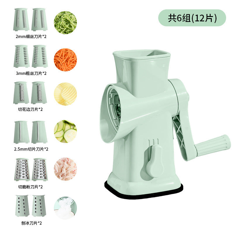 Multifunctional Storm Vegetable Cutting Tool for Home Kitchen, Drum Grater, Shredder, Potato Slicer Machine
