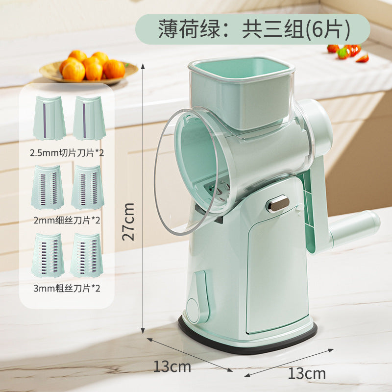 Multifunctional Storm Vegetable Cutting Tool for Home Kitchen, Drum Grater, Shredder, Potato Slicer Machine