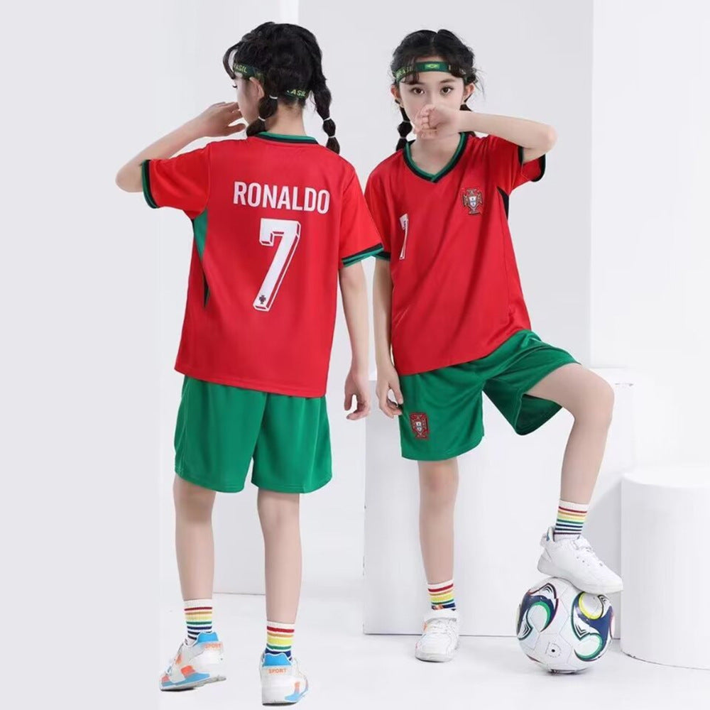 Football uniforms suit children's baby children's clothing jerseys boys and girls primary school students football training class team uniforms kindergarten