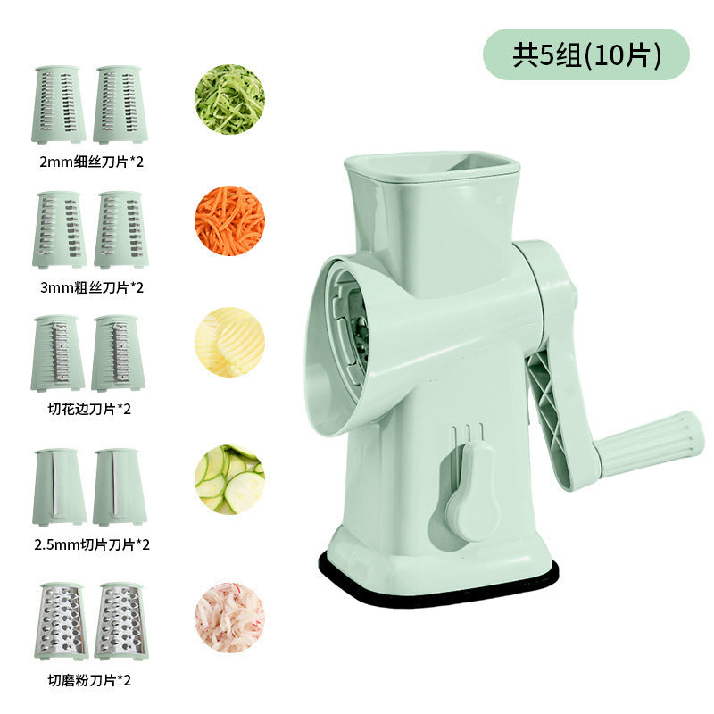 Multifunctional Storm Vegetable Cutting Tool for Home Kitchen, Drum Grater, Shredder, Potato Slicer Machine