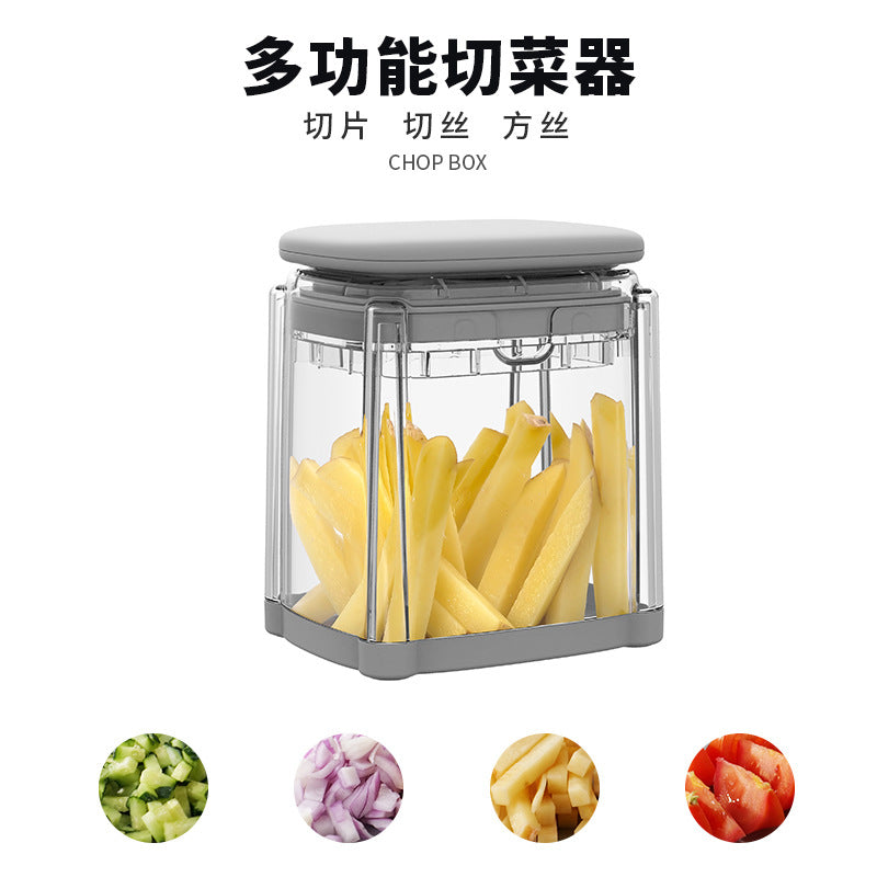 Multi-Function Vegetable Chopper, Home Press-Type Slicer, Shredder, Dicer, Food-Grade ABS Kitchen Prep Tool