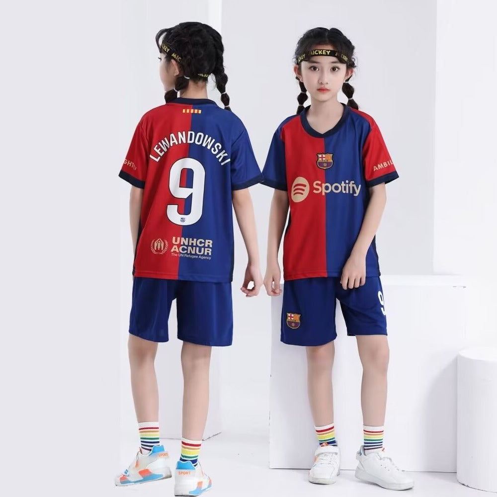 Football uniforms suit children's baby children's clothing jerseys boys and girls primary school students football training class team uniforms kindergarten