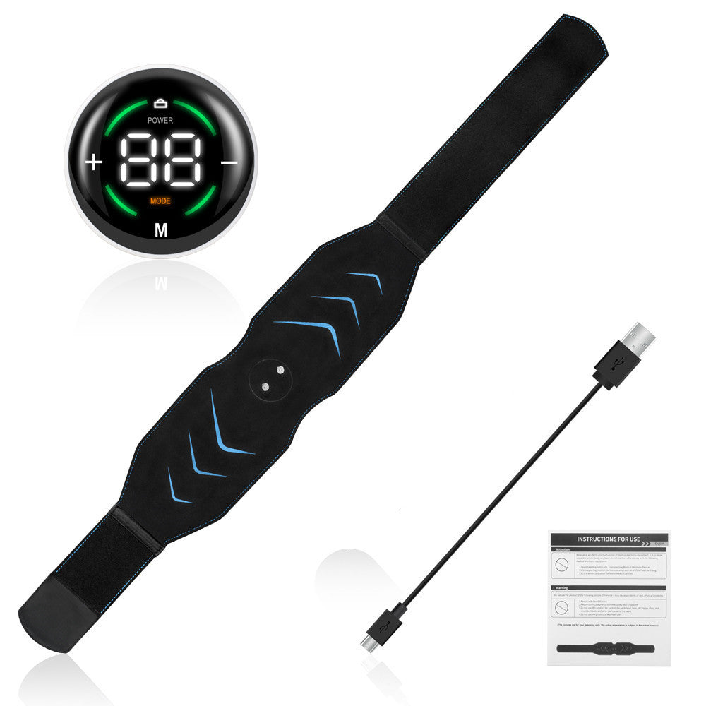 Cross-border Intelligent Belly Reducing Massage Belt Fat-flicking Abdominal Muscle Abdominal Fitness Appliance Home Fitness Abdominal Tinker Loon EMS Belt