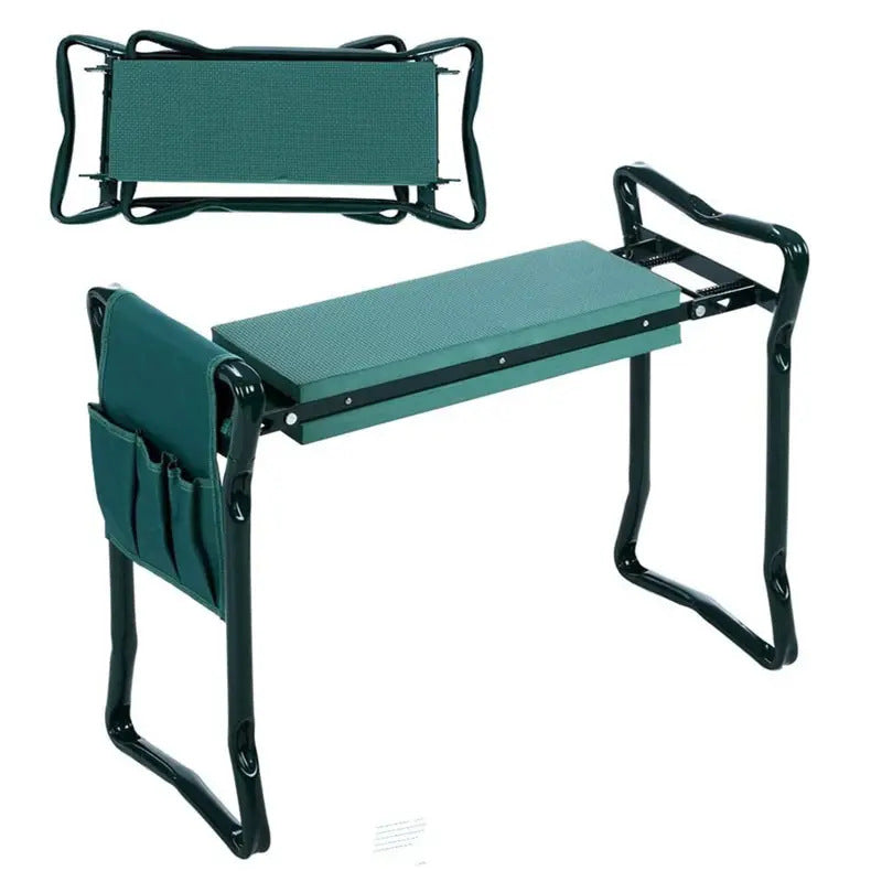 Outdoor Garden Kneeling Stool Sitting Kneeling Garden Gardening Kneeling Chair Garden Tool Stool with Tool Bag Multifunctional Folding Kneeling Stool