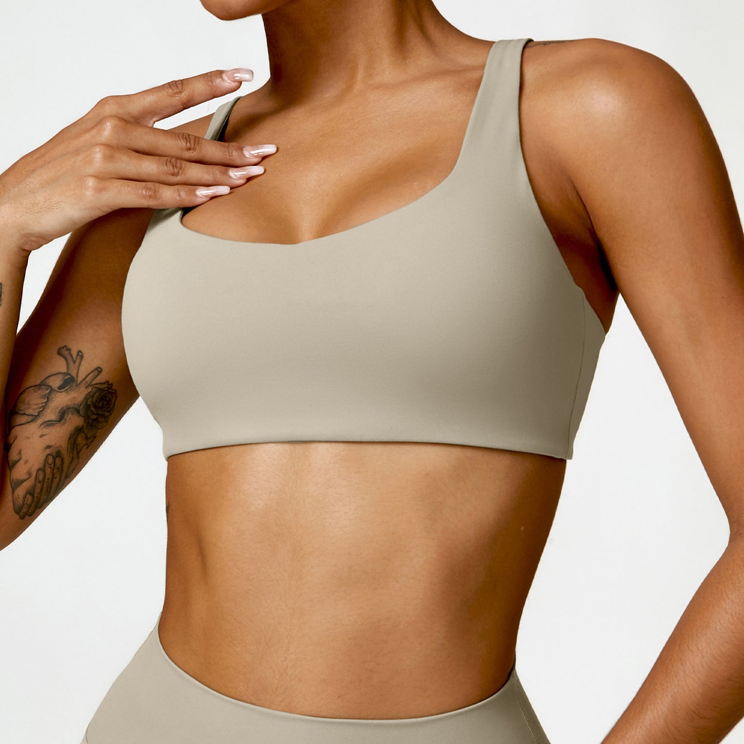 Zechuang shockproof tight quick-drying yoga clothes bra running beauty back sports underwear nude fitness vest 8518