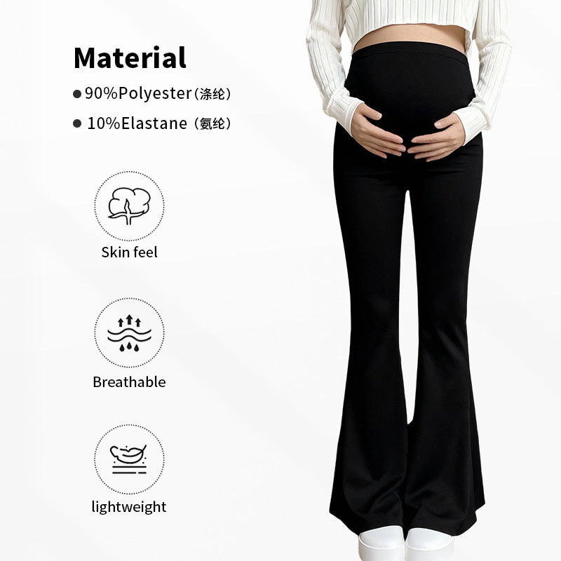 Cross-Border New Products: Maternity Leggings, Maternity Tight-Fitting Yoga Clothes, Flared Pants, Autumn and Winter New Products, High-Waisted Belly Support Outerwear
