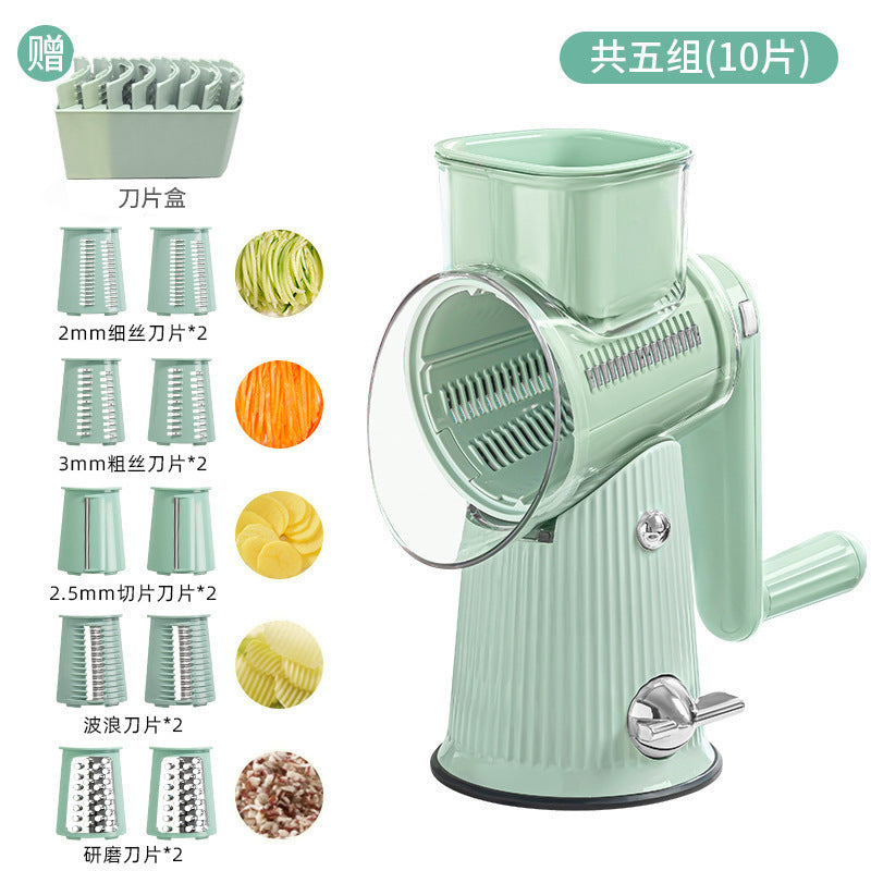 Multifunctional Storm Vegetable Cutting Tool for Home Kitchen, Drum Grater, Shredder, Potato Slicer Machine