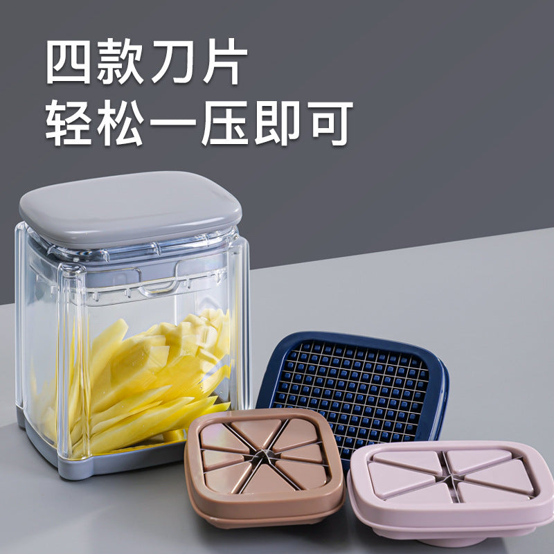 Multi-Function Vegetable Chopper, Home Press-Type Slicer, Shredder, Dicer, Food-Grade ABS Kitchen Prep Tool