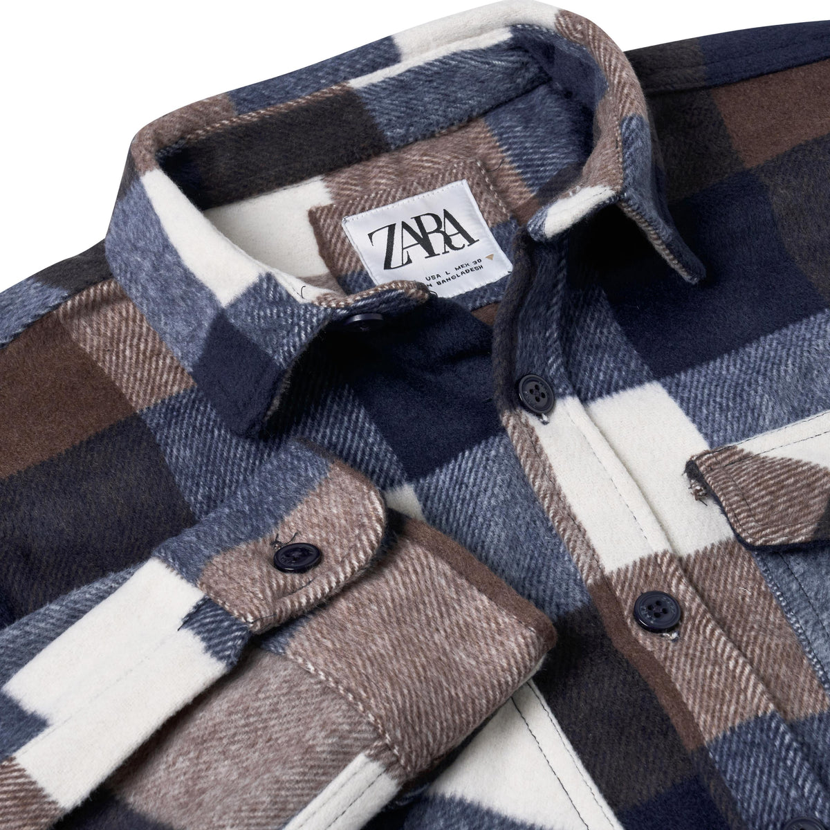 Ex High Street Brushed Cotton Overshirt