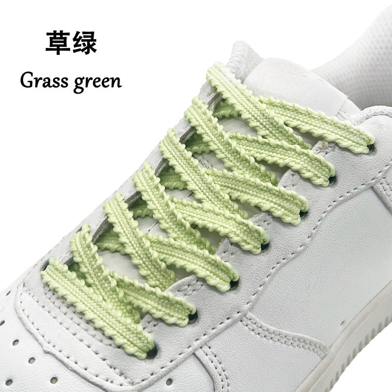 sneaker Wheat Ears Color Shoe Rope Lace Personalized Trendy Men's and Women's sneaker Shoelaces Adaptable Canvas Shoes Sneakers