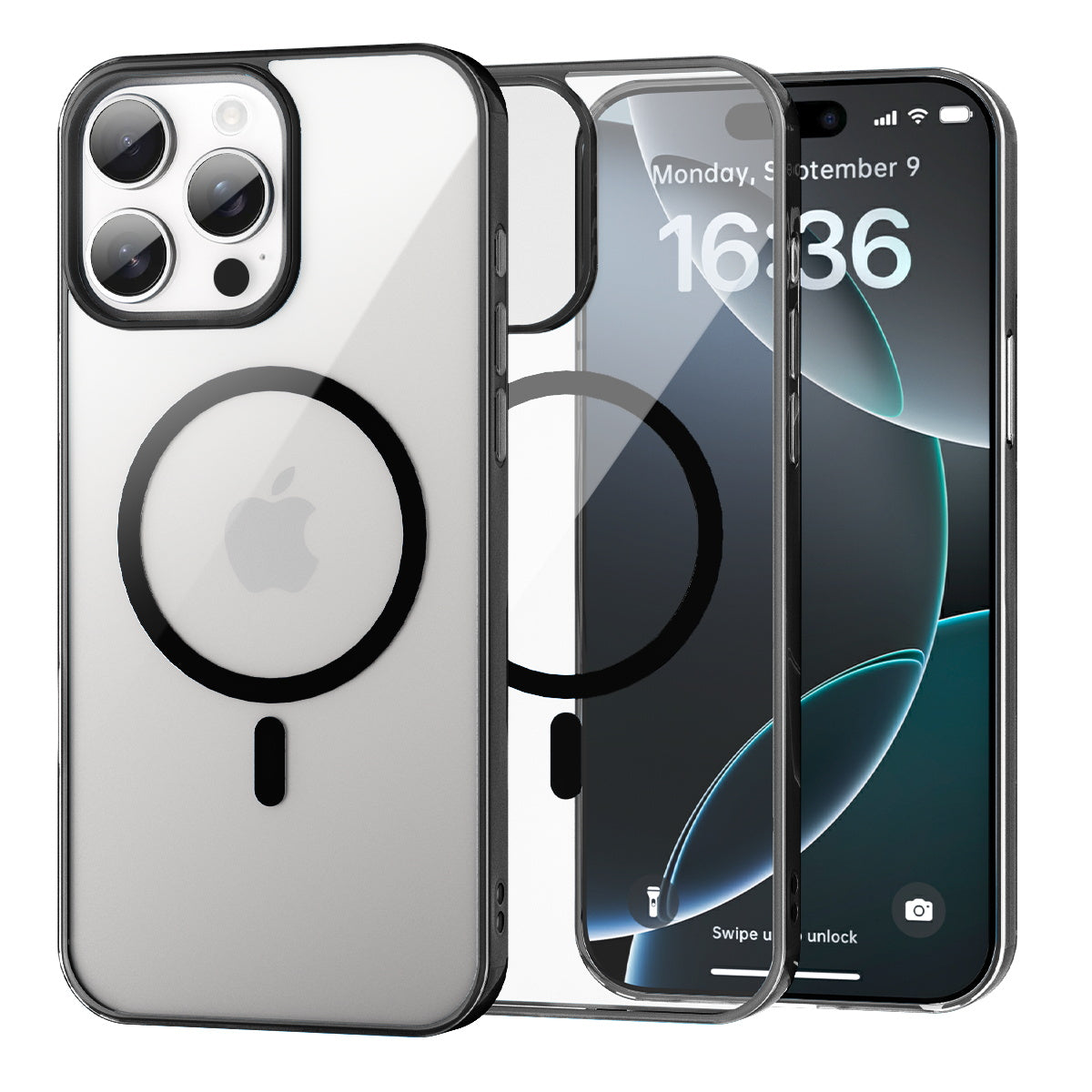 iPhone 16 Pro Crystal Clear Magnetic Slim-Fit Protective Case with MagSafe for Wireless Charging