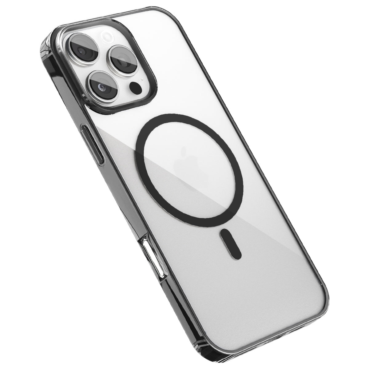 iPhone 16 Pro Max Crystal Clear Magnetic Slim-Fit Shockproof Protective Case with MagSafe for Fast Wireless Charging