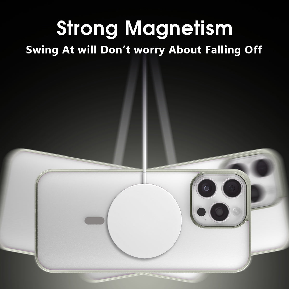 iPhone 16 Pro Crystal Clear Magnetic Slim-Fit Protective Case with MagSafe for Wireless Charging