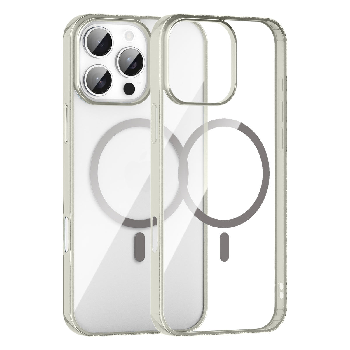 iPhone 16 Pro Crystal Clear Magnetic Slim-Fit Protective Case with MagSafe for Wireless Charging